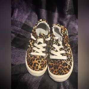 Forever Leopard Print Sneakers with White Laces